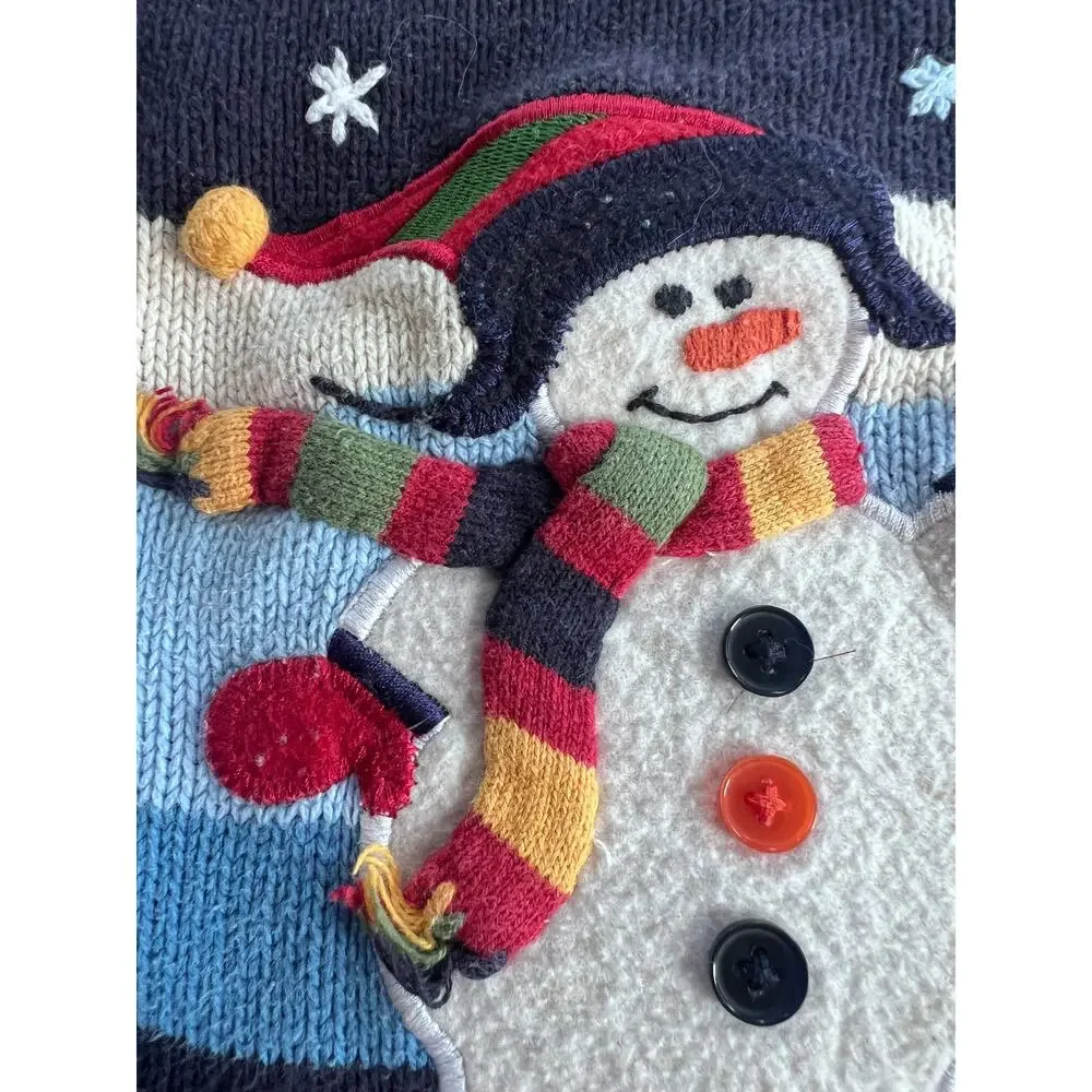 The Children’s Place 24M Skiing Snowman Winter Sweater Y2K Holiday